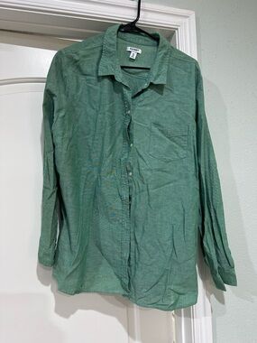 Old Navy Light Green Collared Button Shirt